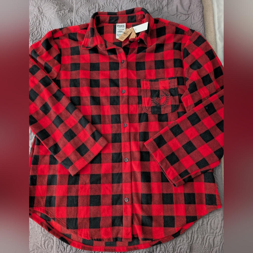 PINK Victoria's Secret Red and Black Button Intimate. Brand New Tags!